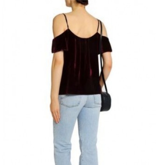 Joie Adorlee Velvet Cold Shoulder Top - Picture 2 of 7